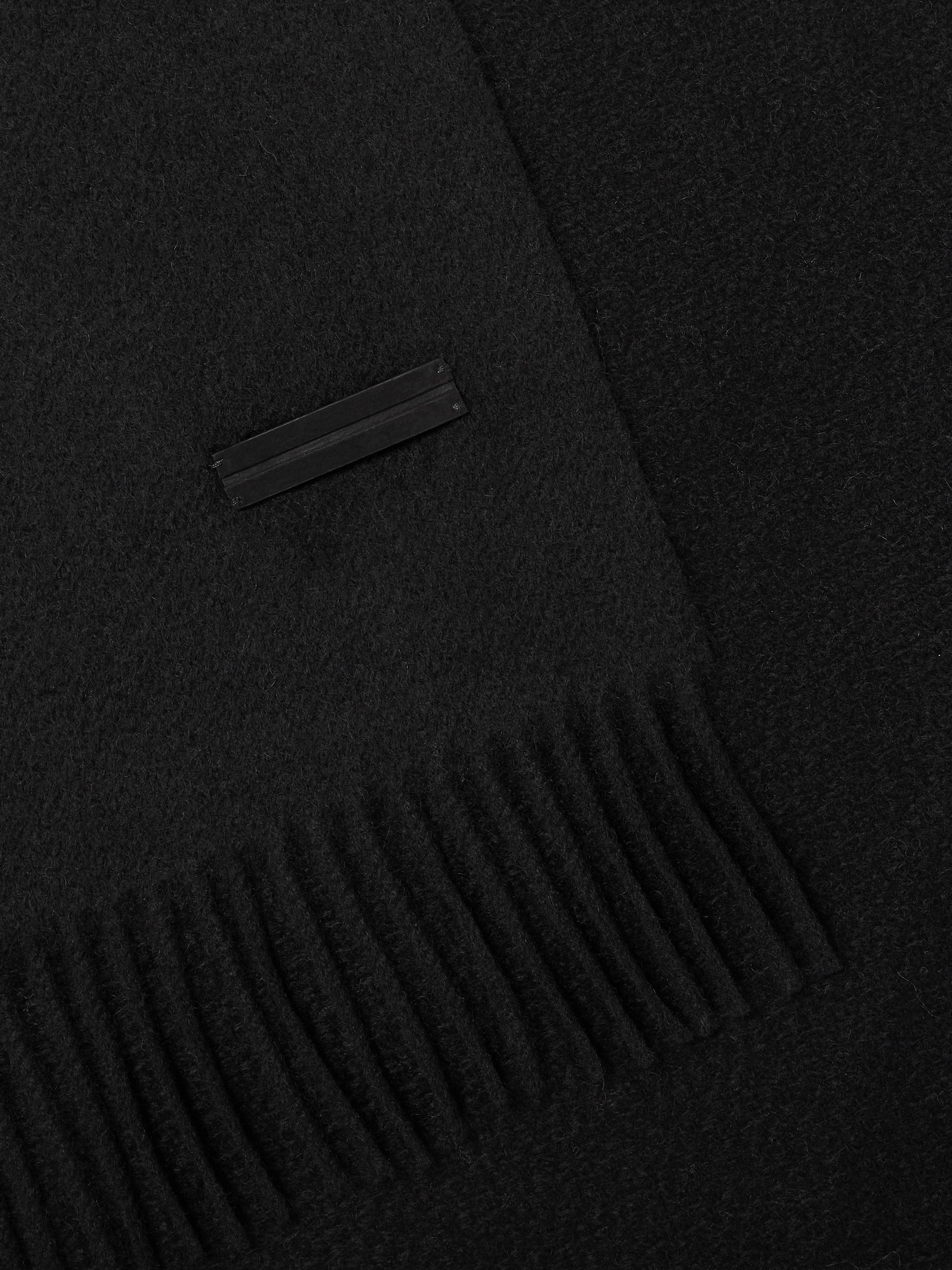 BLACK OASI CASHMERE SCARF - 2