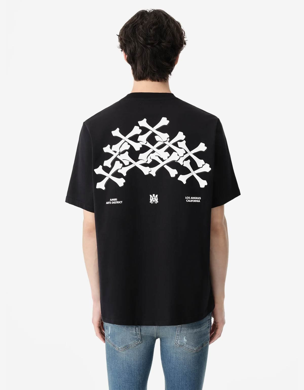 Amiri Black Bones Stacked T-Shirt - 2