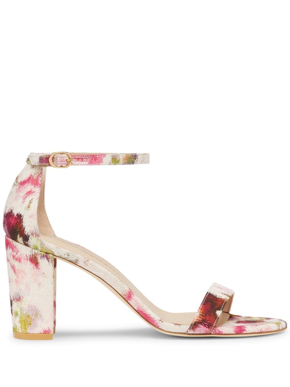 70mm Nearly floral-print jacquard sandals - 1