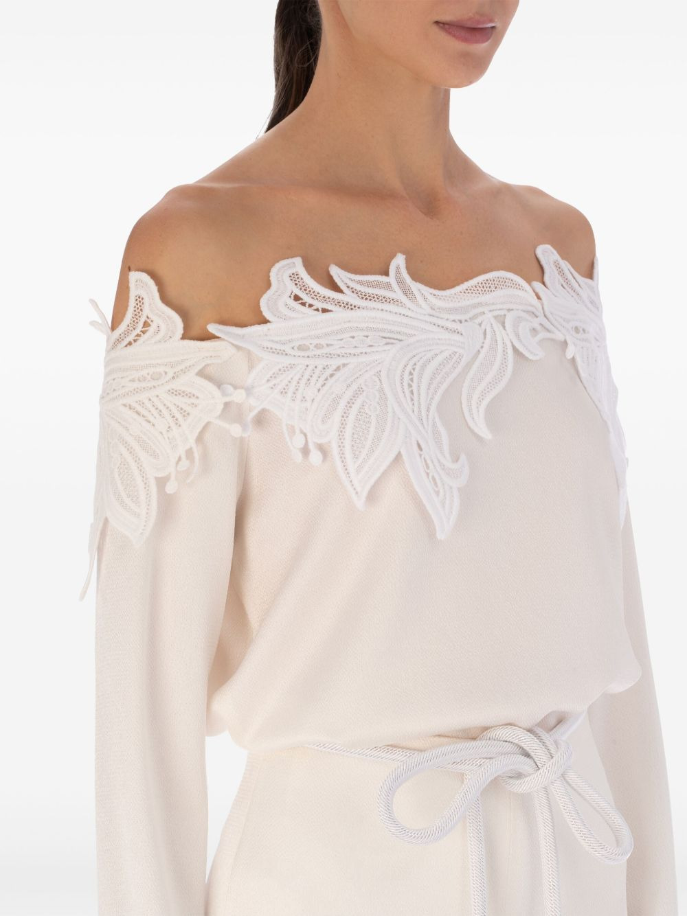 Belinda floral-appliqué blouse - 5