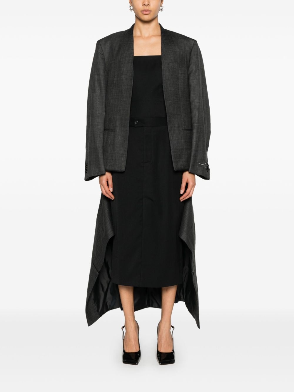waist-tabs pencil skirt - 2