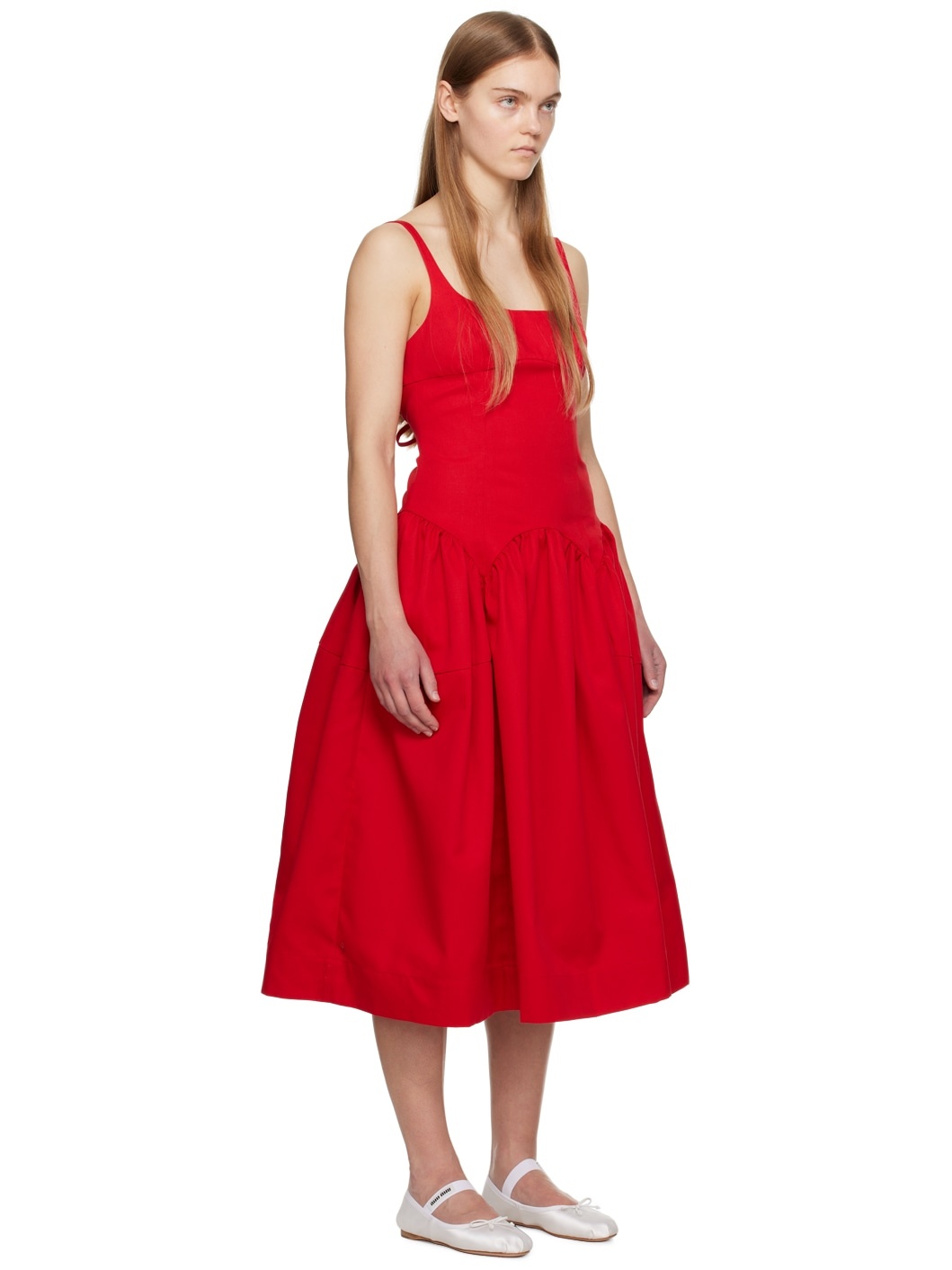 Red Cricket Midi Dress - 2