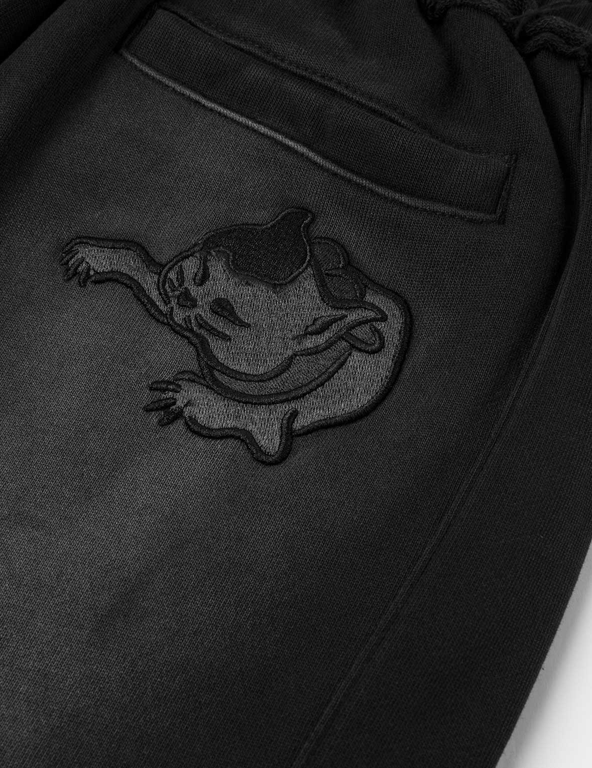 Fuzzy Cat Embroidery Fashion Fit Sweatpants - 5