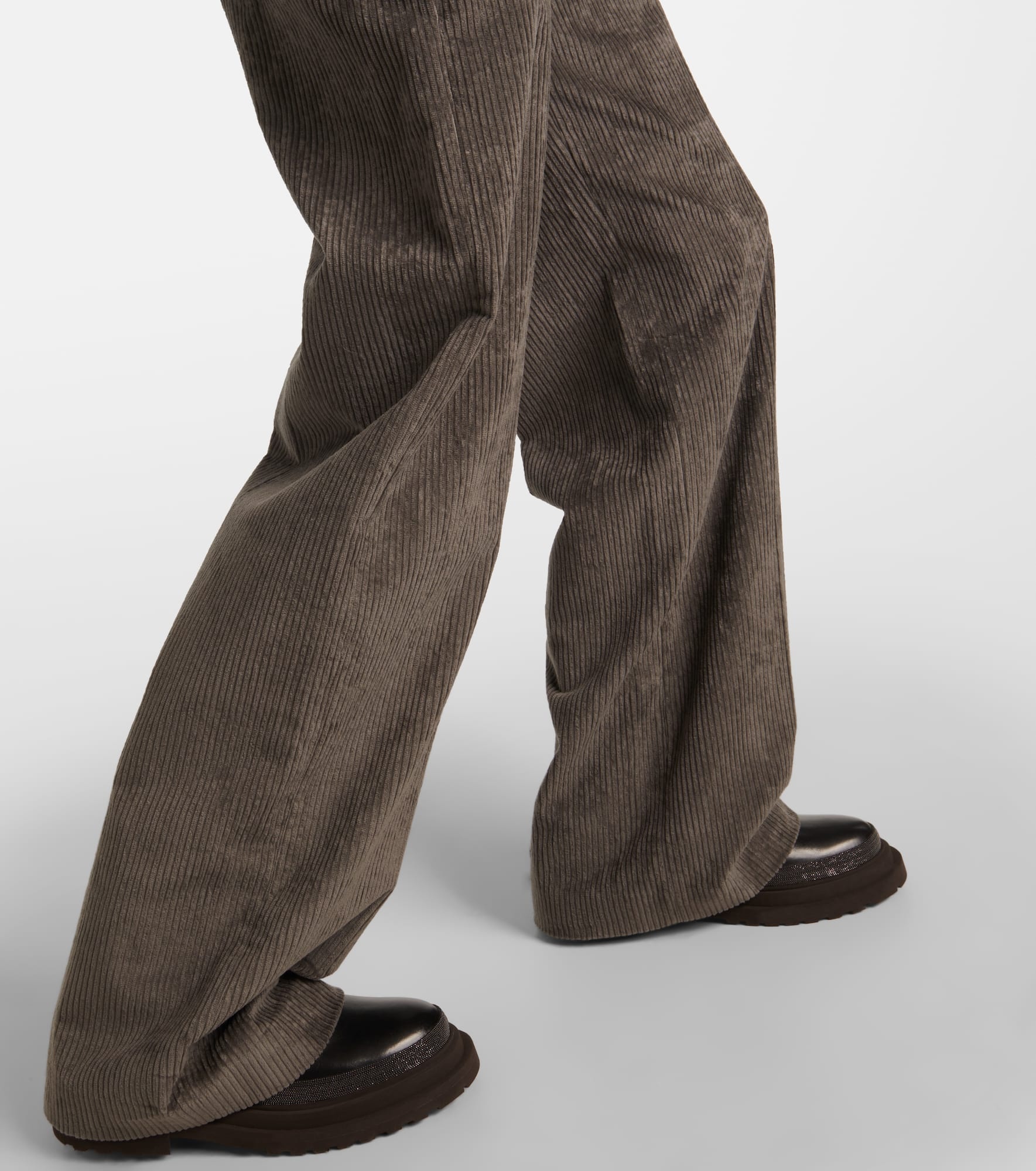 High-rise cotton tapered pants - 5