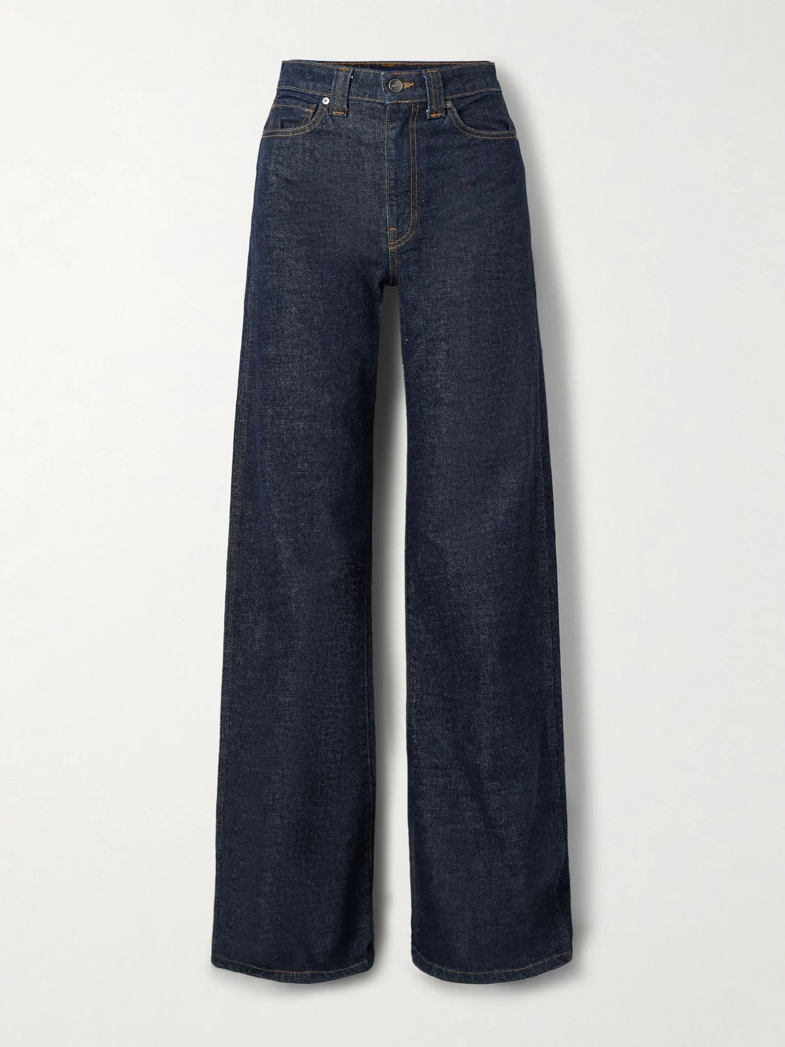 Dane high-rise wide-leg jeans Dark denim - 1