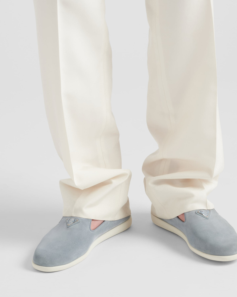 Prada Suede calf leather slip-ons outlook