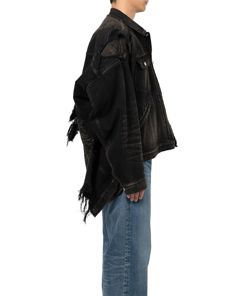 Military Jacket Layered Denim Jacket 6