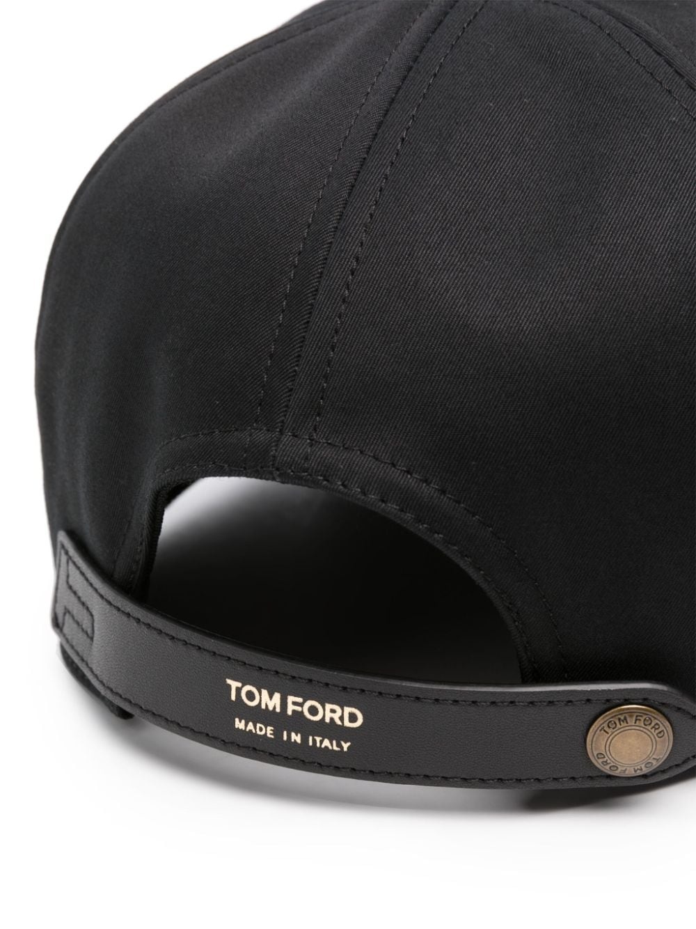 TOM FORD BLACK LOGO CAP - 2