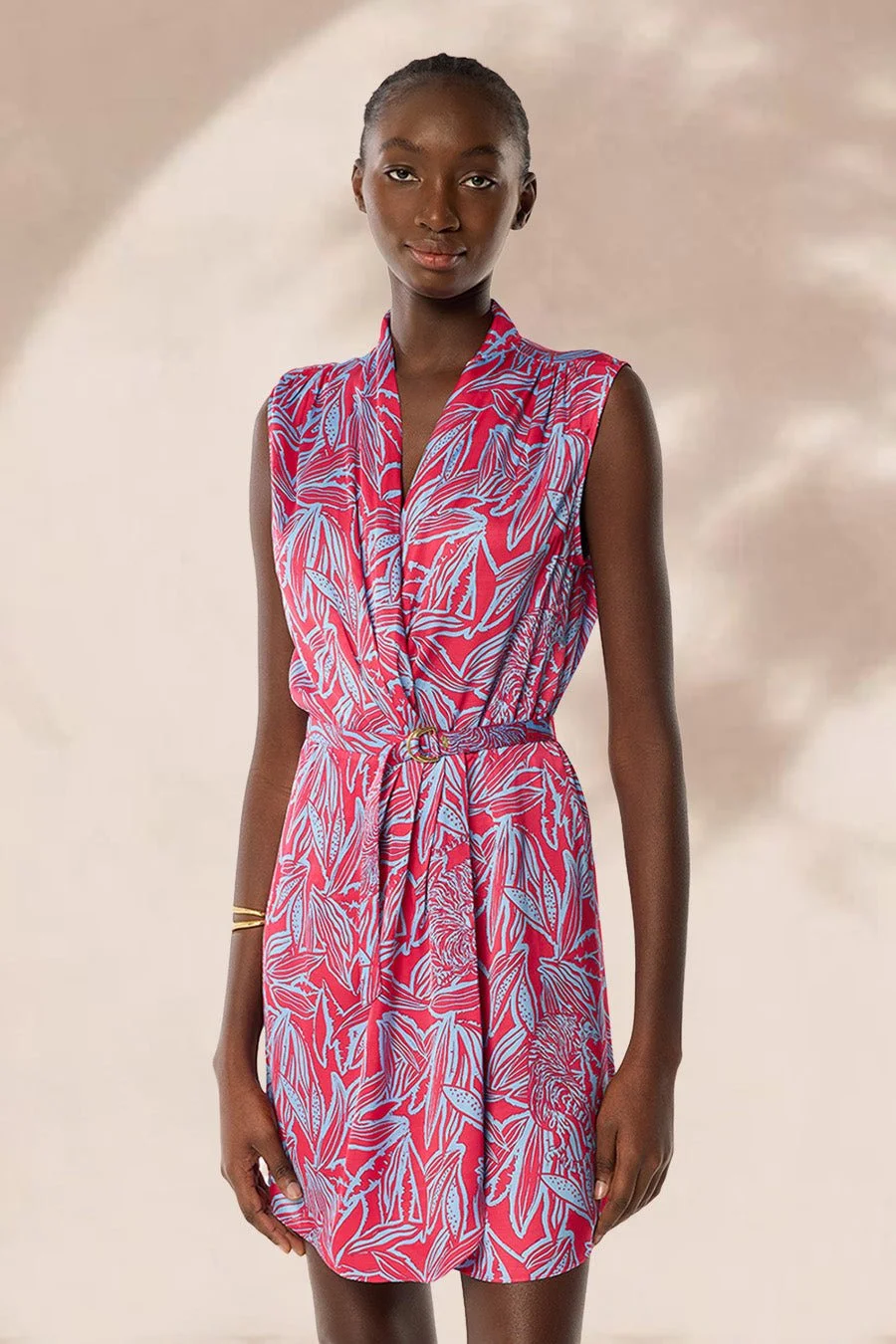 Mini Dress Clea - Pink Pop Tiger - 1