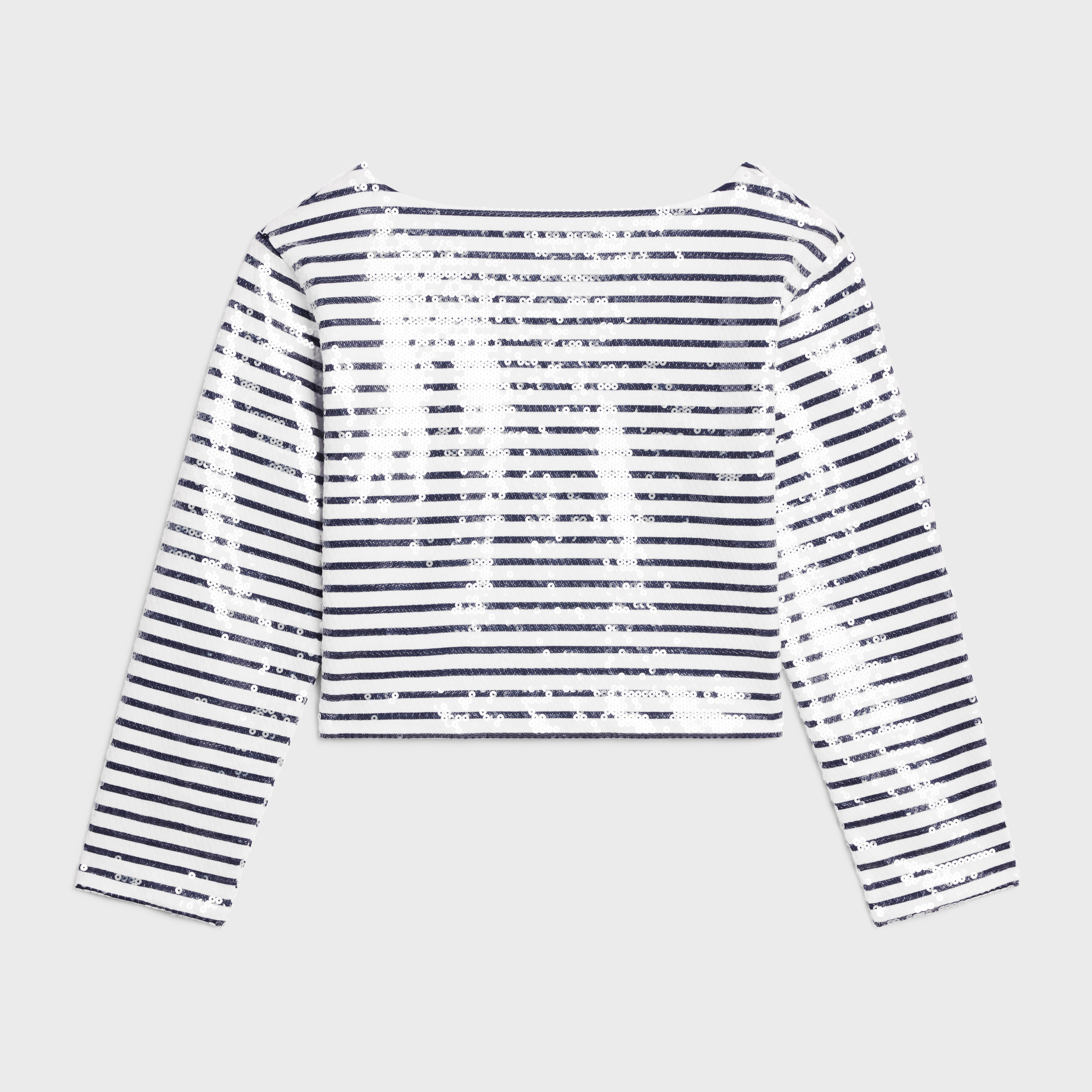 embroidered marinière in striped cotton jersey - 2