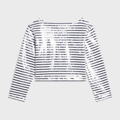 CELINE embroidered marinière in striped cotton jersey outlook