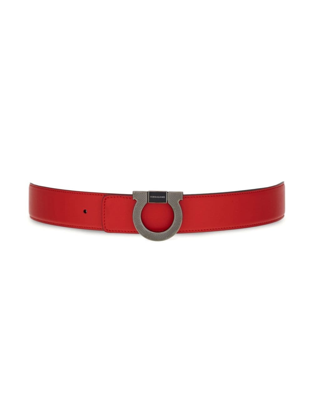 Gancini leather belt - 3