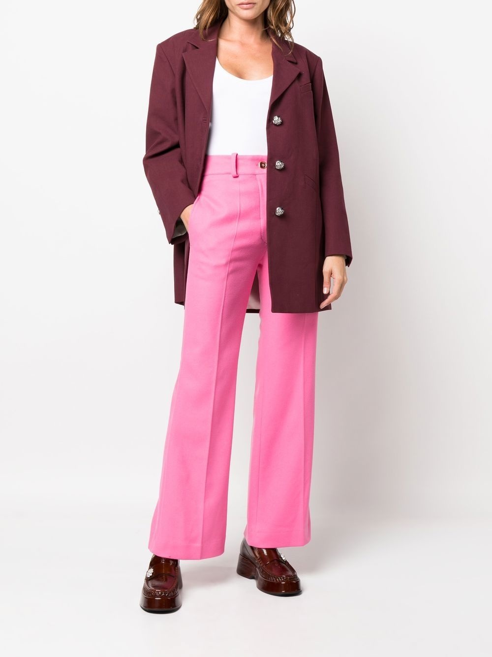 straight-leg tailored trousers - 2