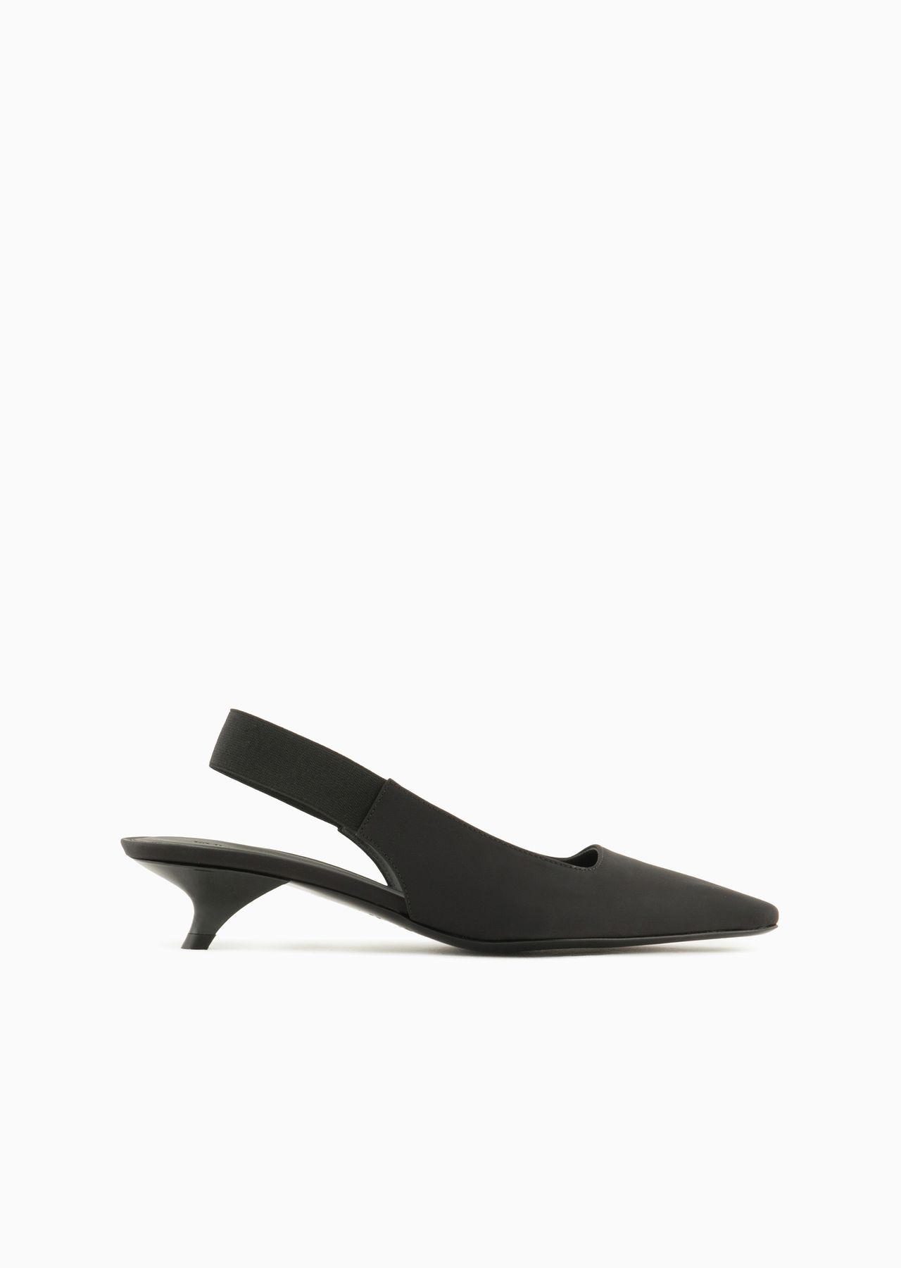 Nylon slingback court shoes with square toes - 1
