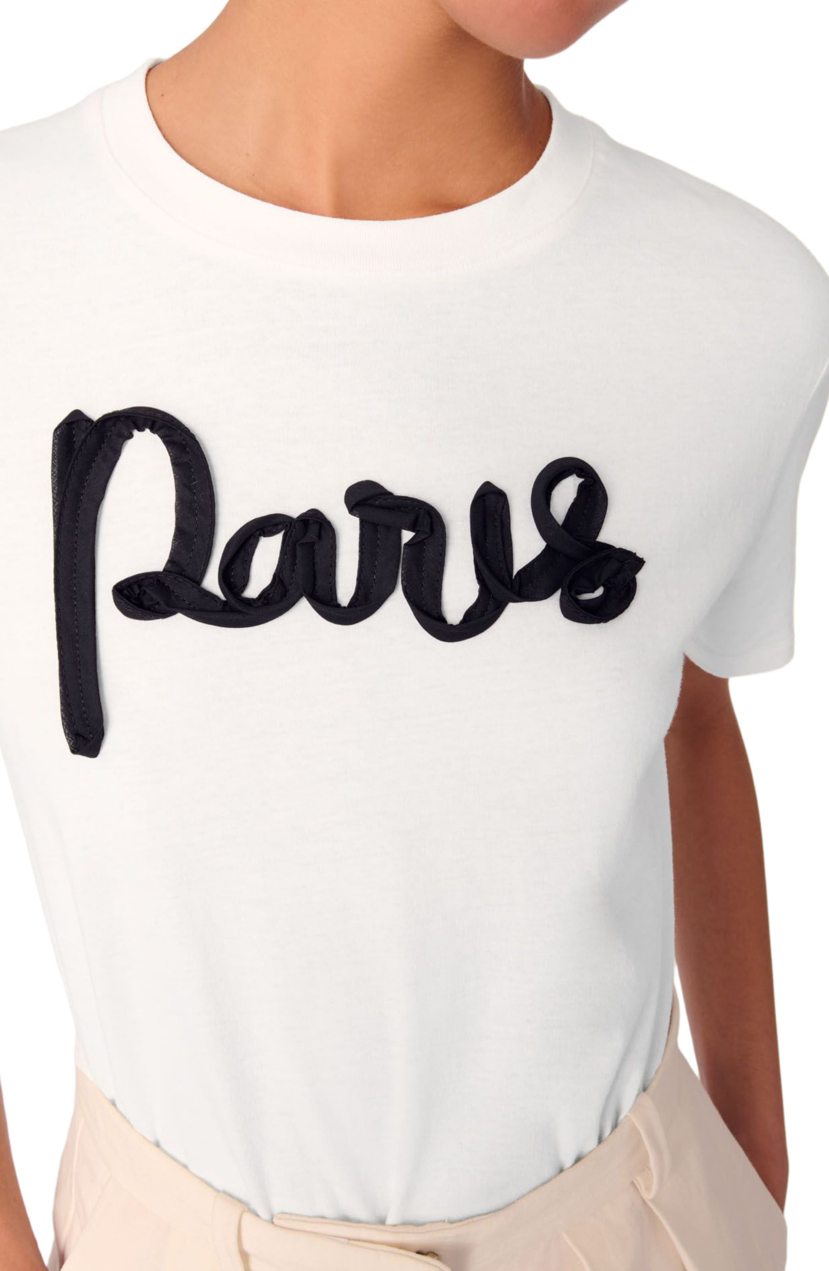 maje Cotton T-shirt in White at Nordstrom - 8