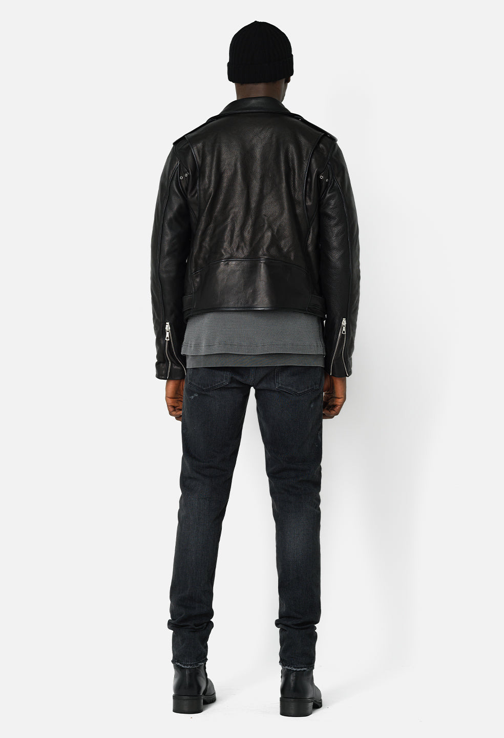 LEATHER MOTO JACKET - 5