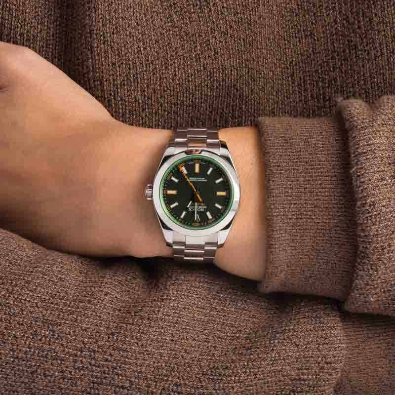 Pre-owned Rolex Milgauss Green Anniversary 116400V - 5