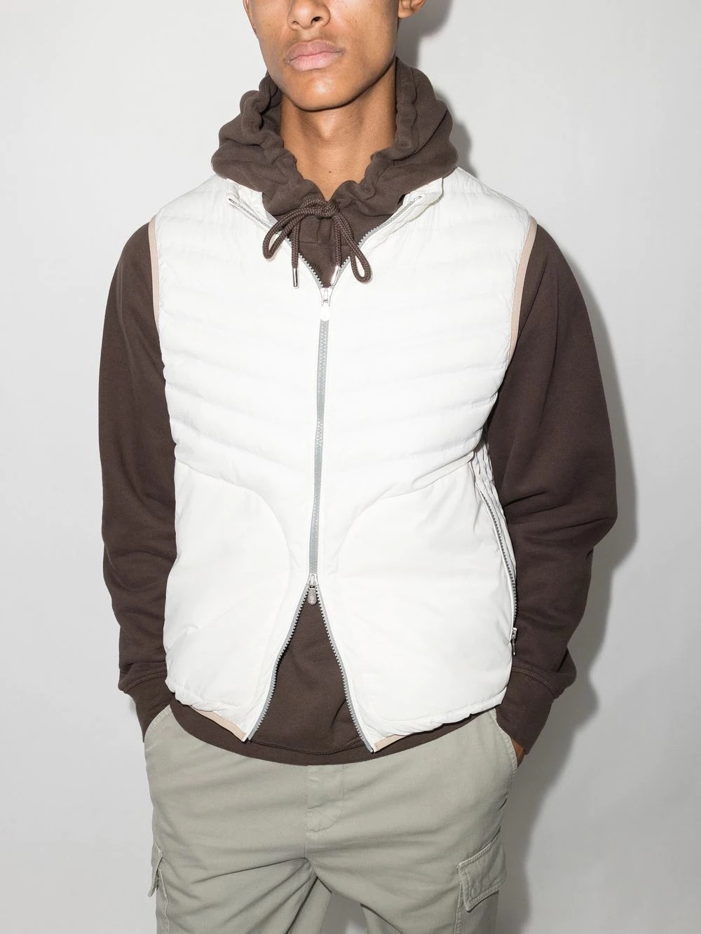 padded zipped gilet jacket - 2