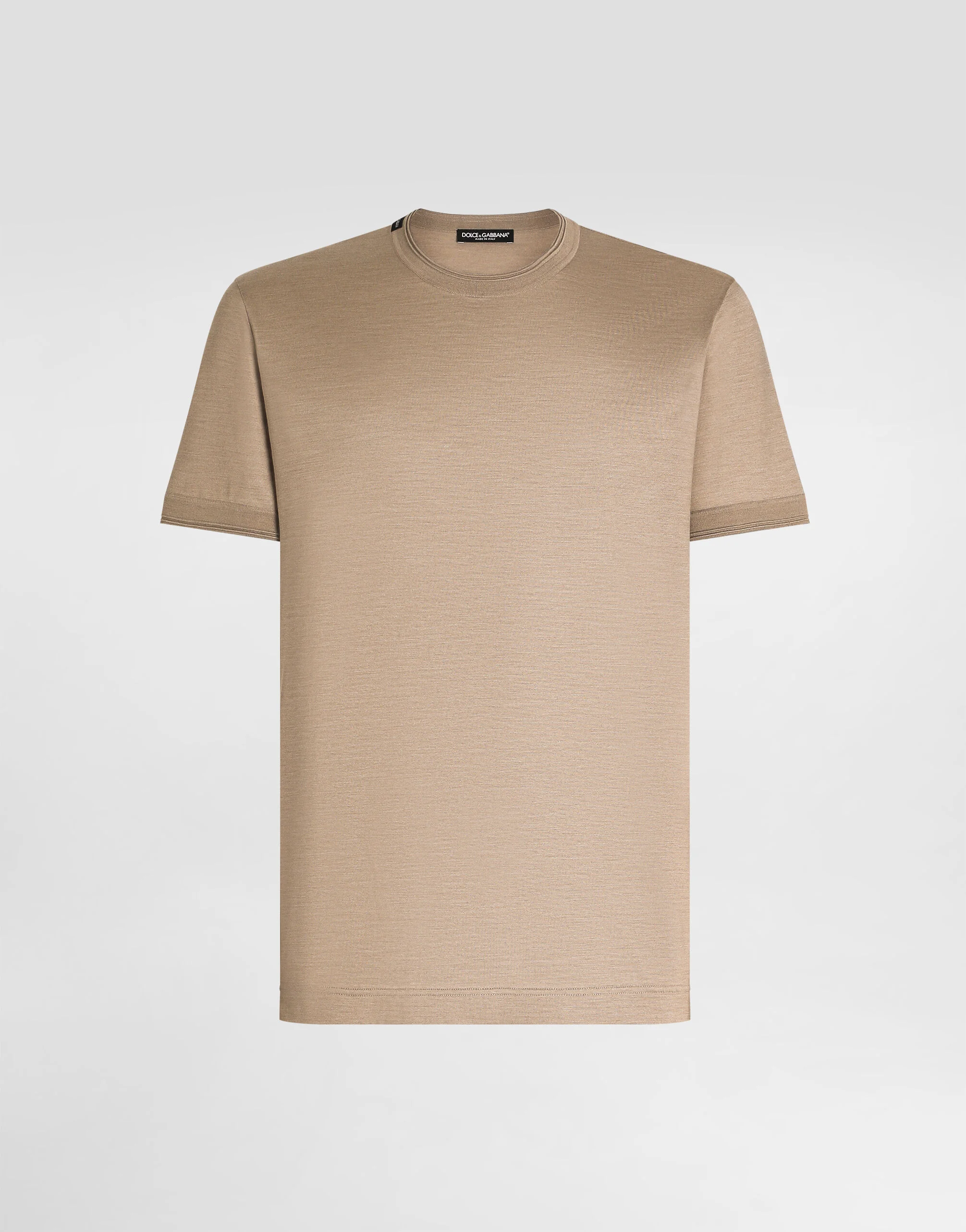 Short-sleeved silk t-shirt - 1