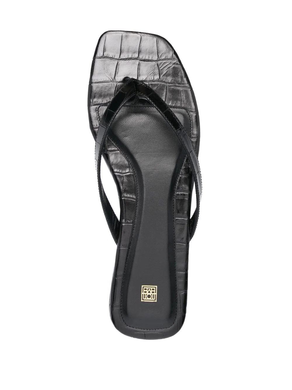 square-toe flip-flops - 4