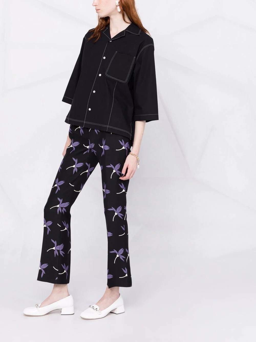 Fairy Flowers print trousers - 6