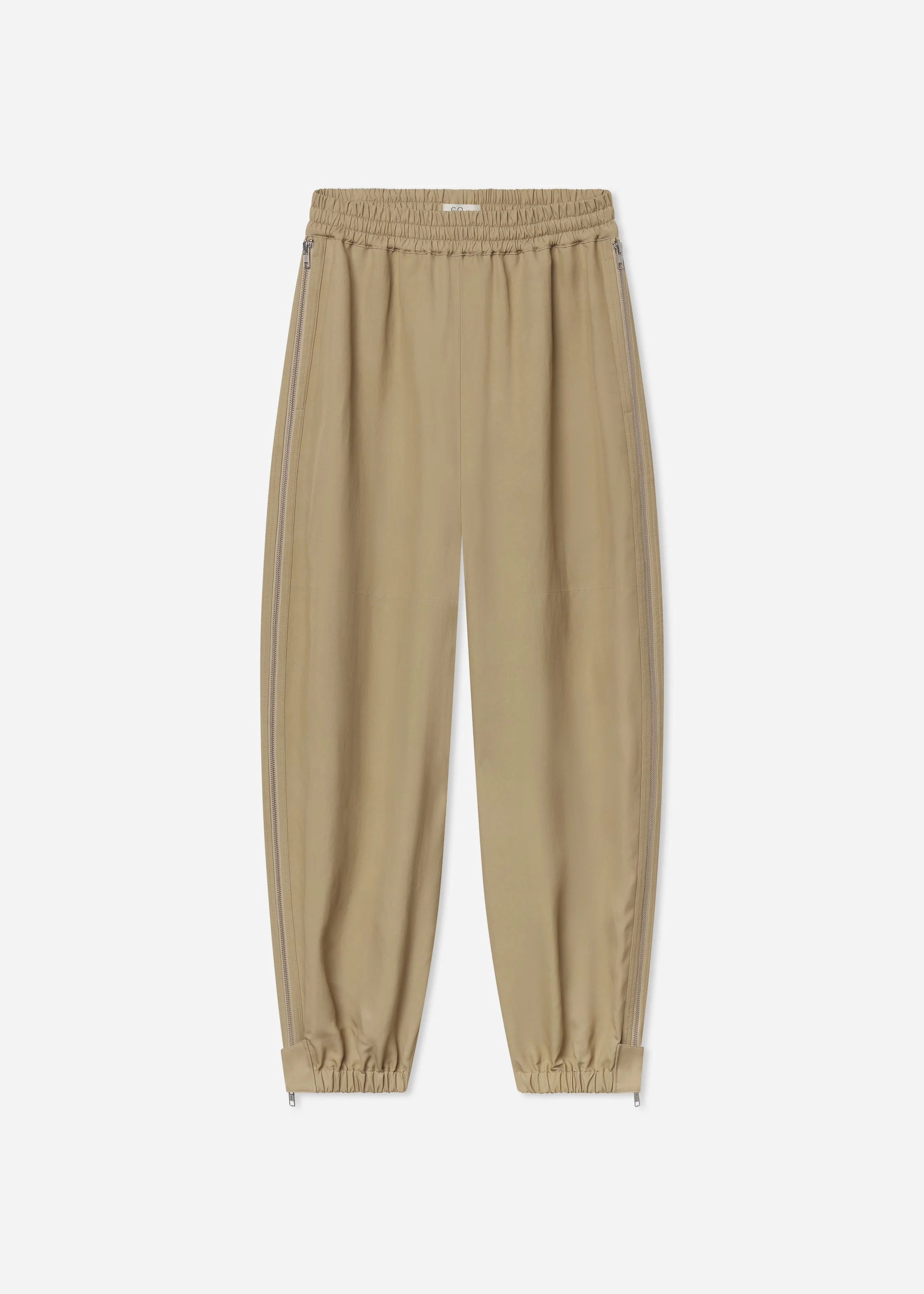 Articulated Vented Pant in Silk Viscose - 1