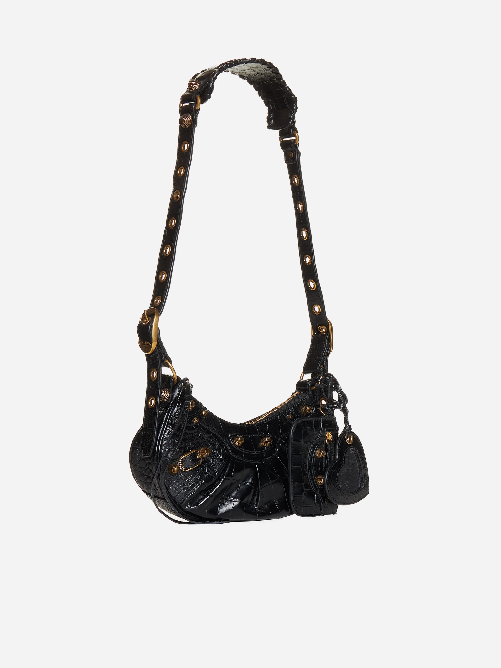 Le Cagole XS crocodile-effect leather bag - 2