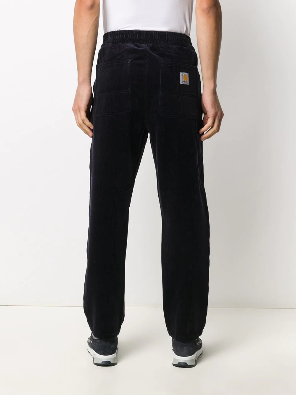 elasticated corduroy trousers - 4