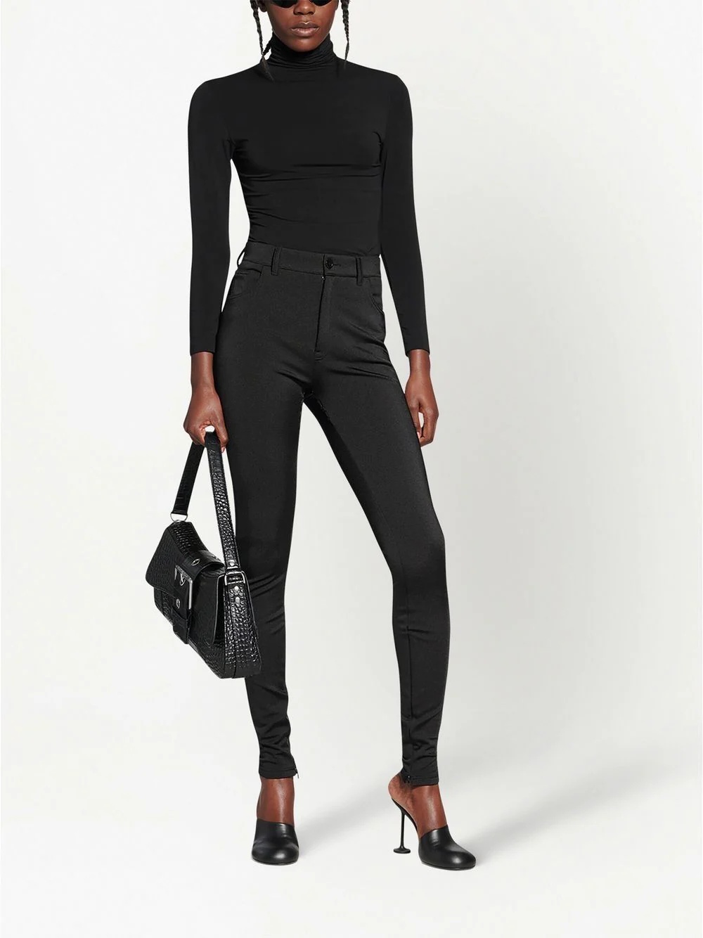 skinny-cut leg jeggings - 2