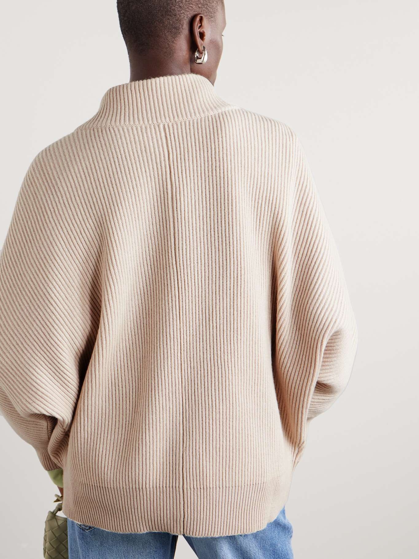 Ribbed cashmere sweater - 3