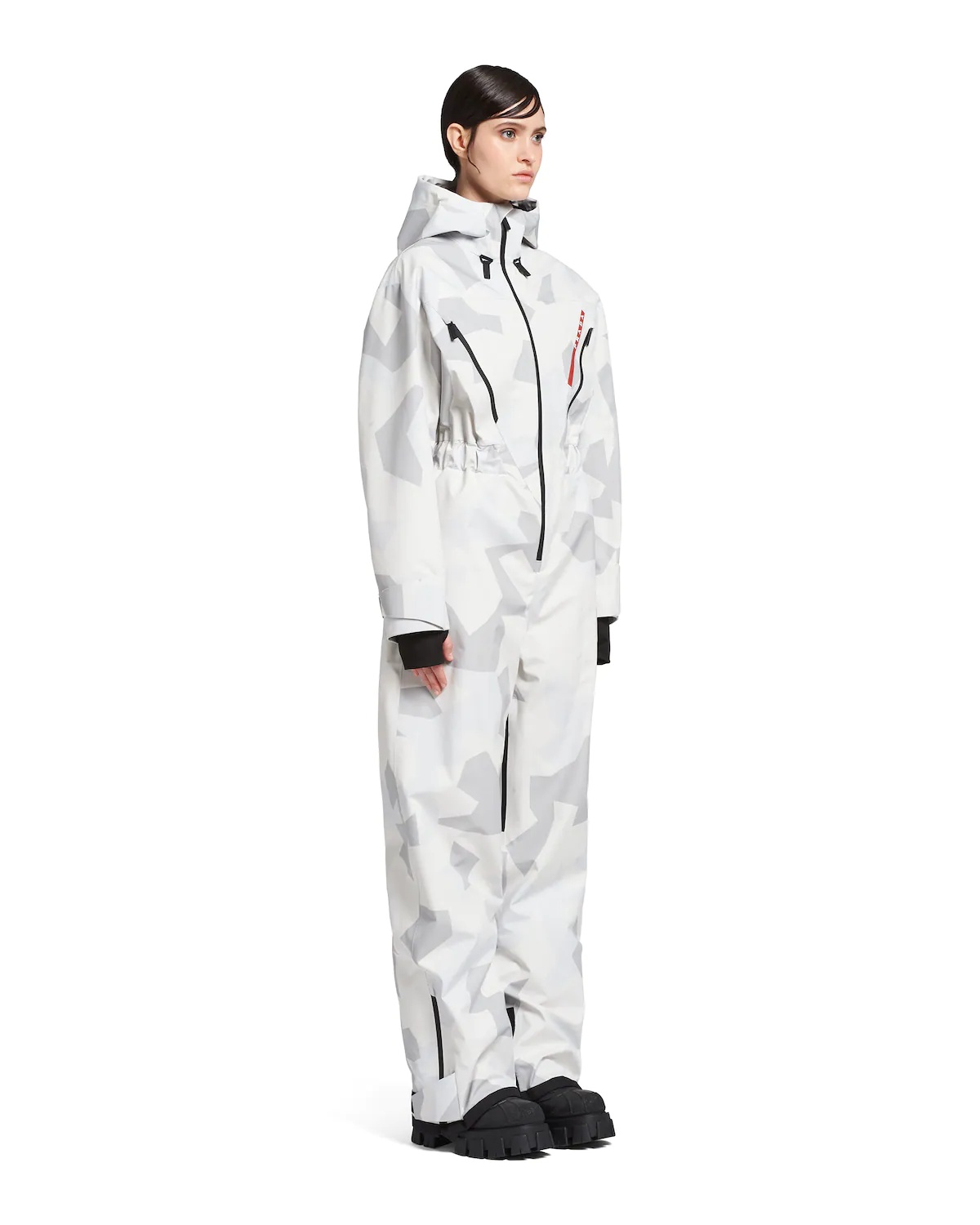 Camouflage print technical fabric ski suit - 3