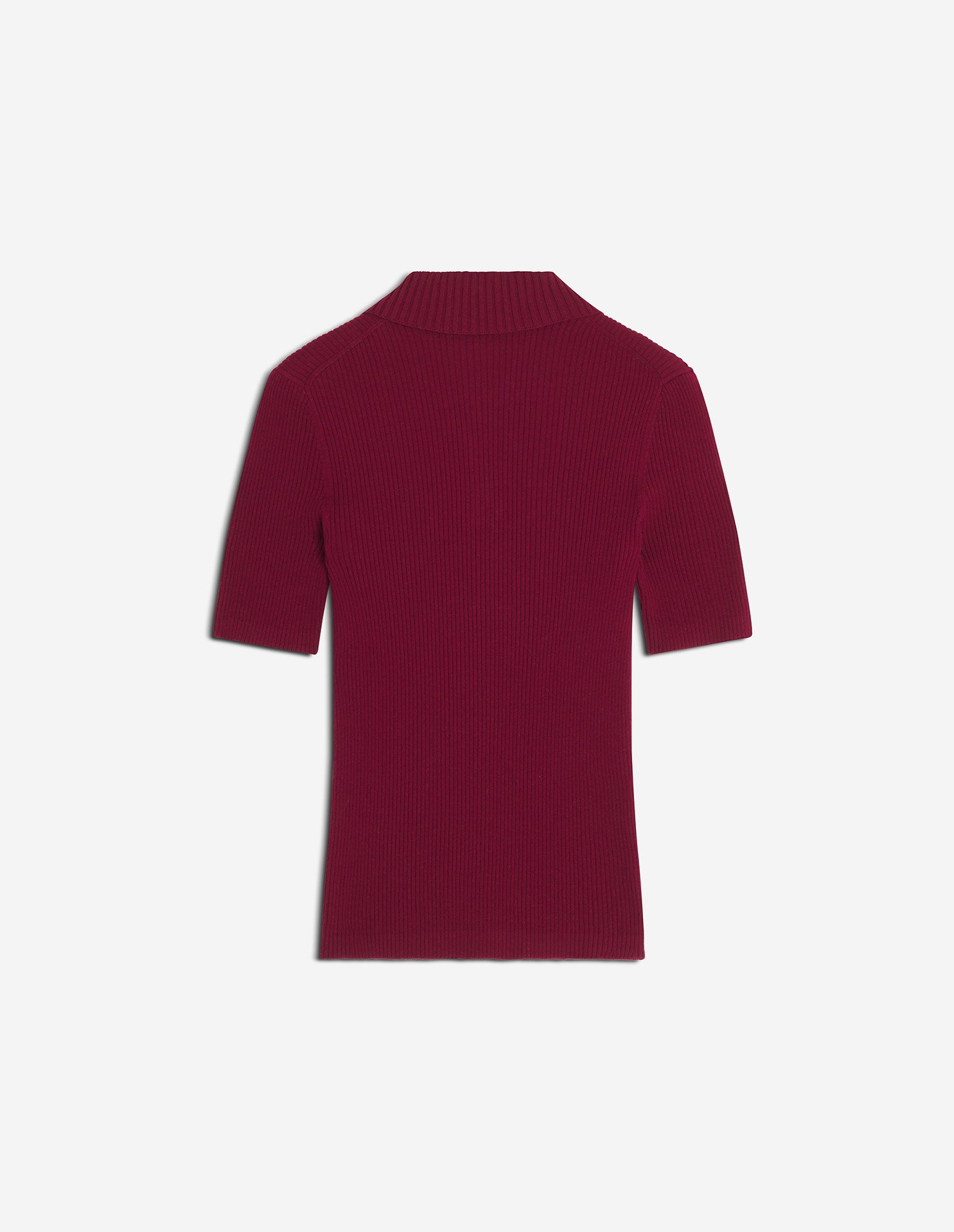 BABY FOX FINE RIB WOOL POLO - 6