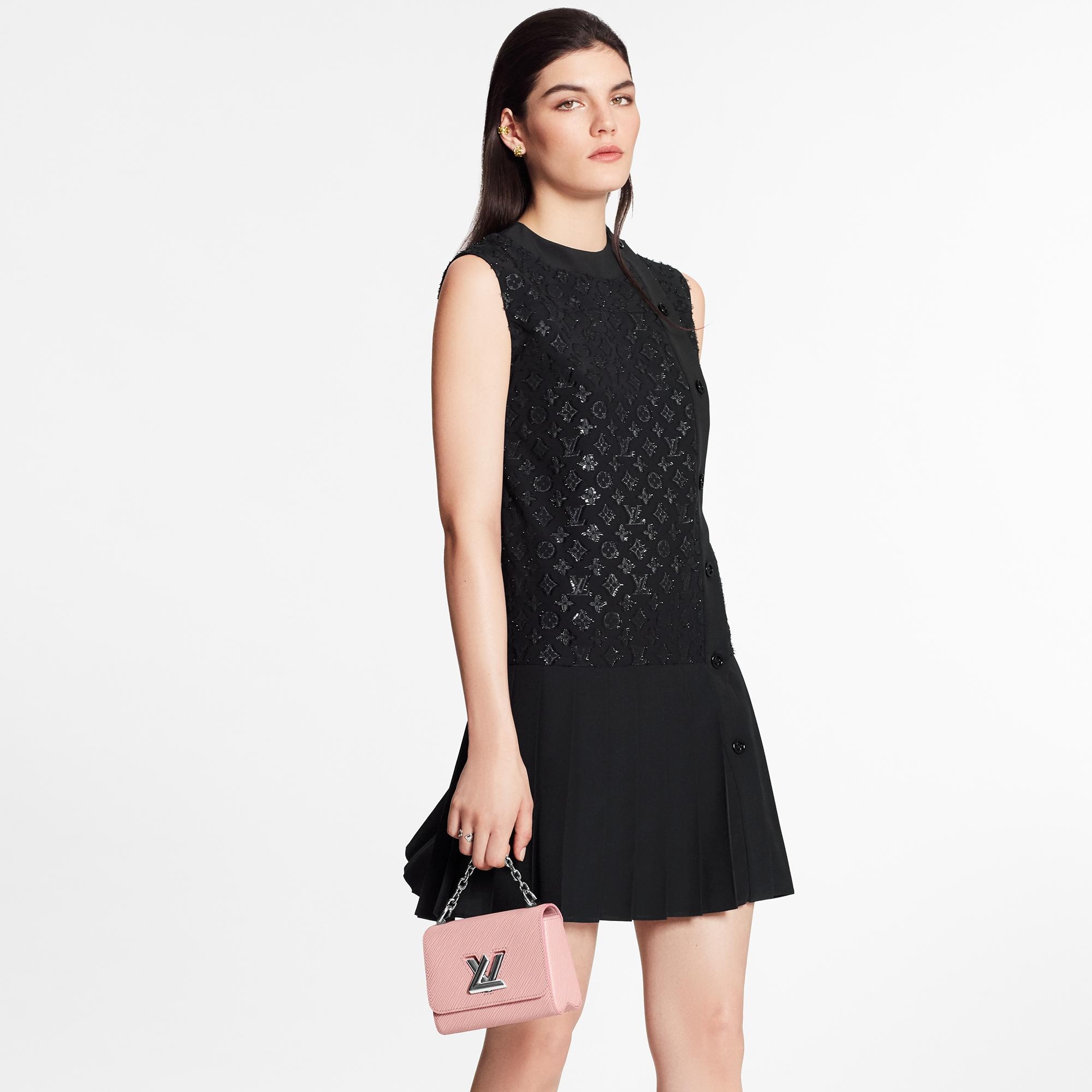 Monogram Jacquard Straight-Cut Mini Dress - 3