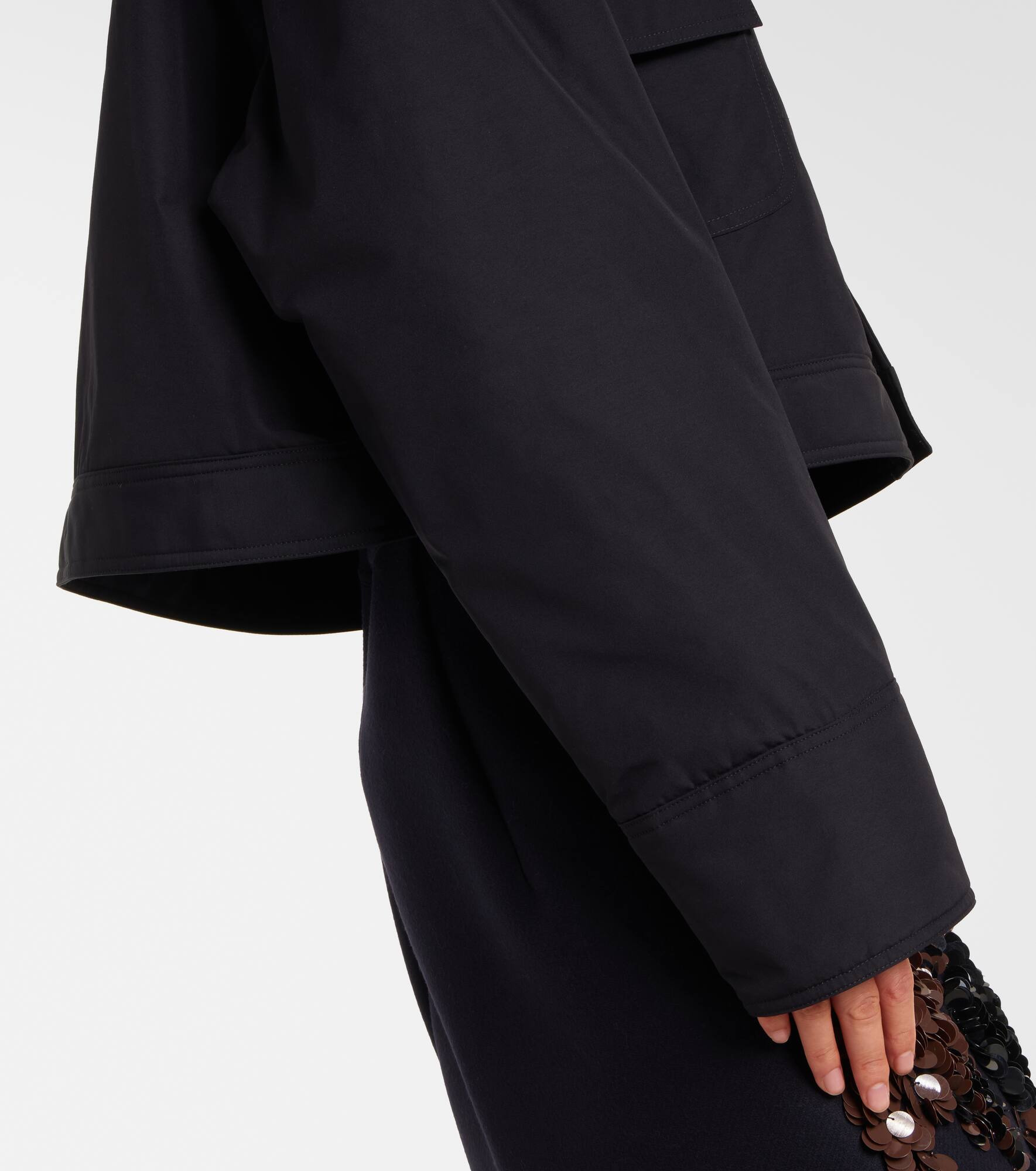 Cropped twill jacket - 5