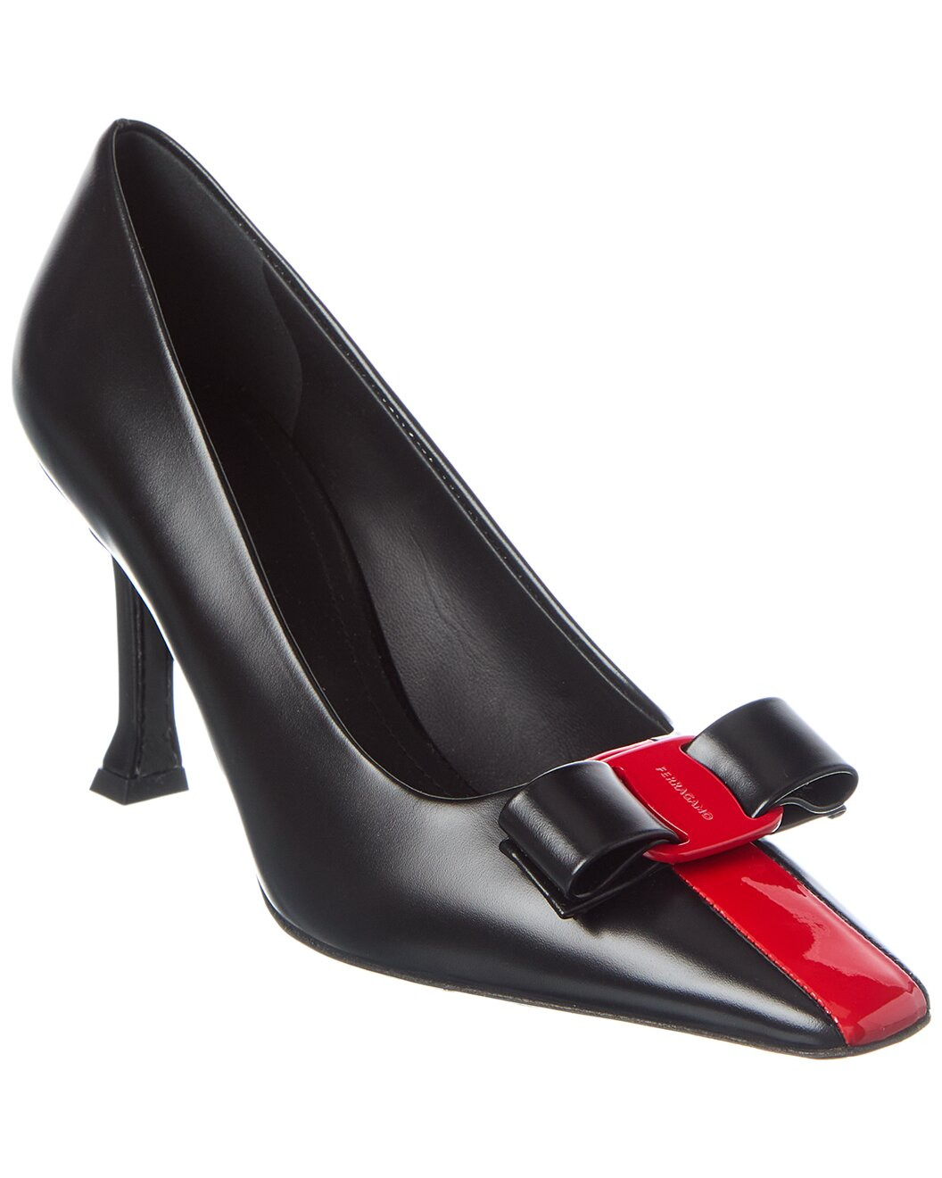 Ferragamo Siwar Leather Pump - 1