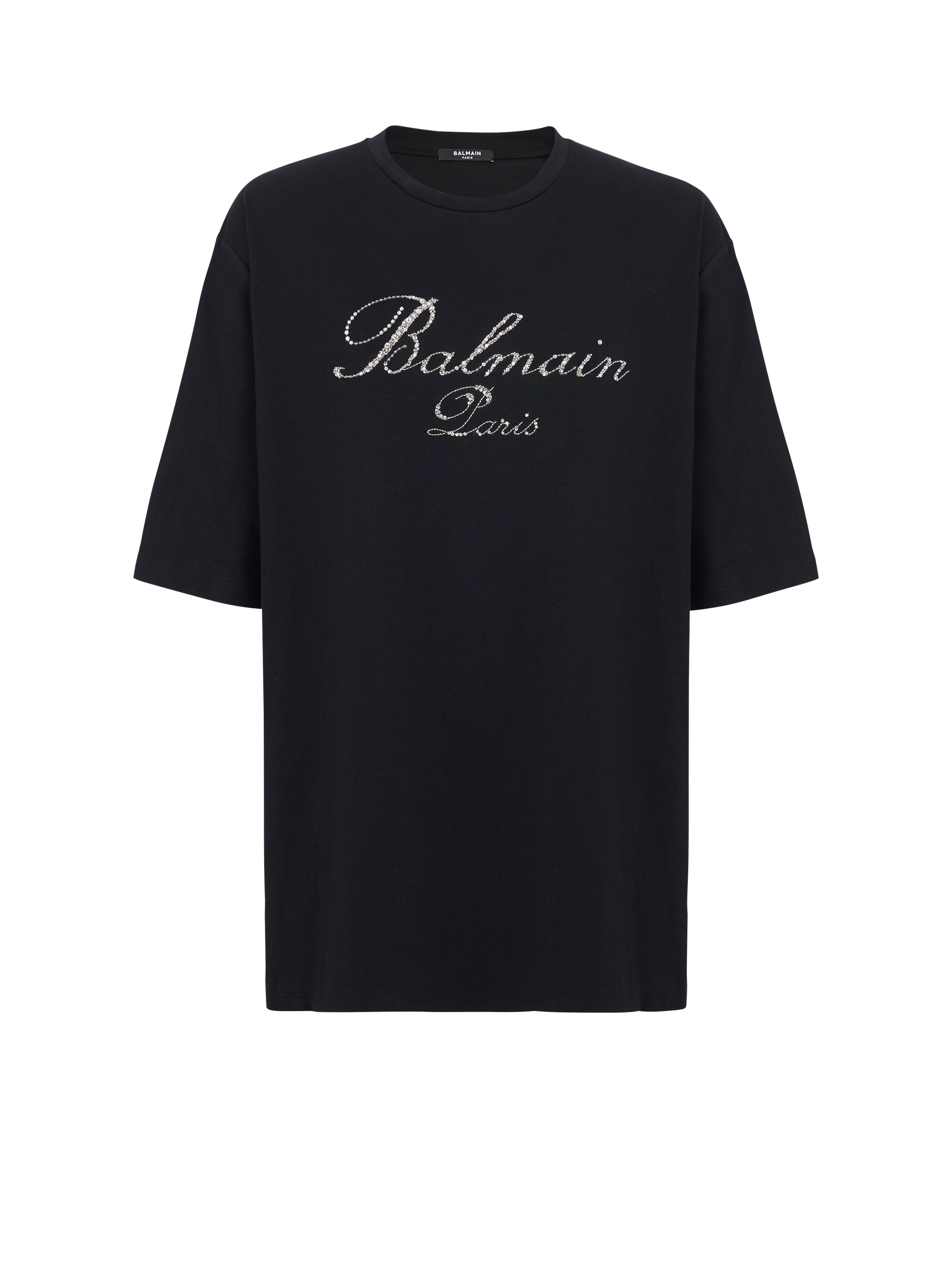 Balmain Signature embroidered T-shirt - 1
