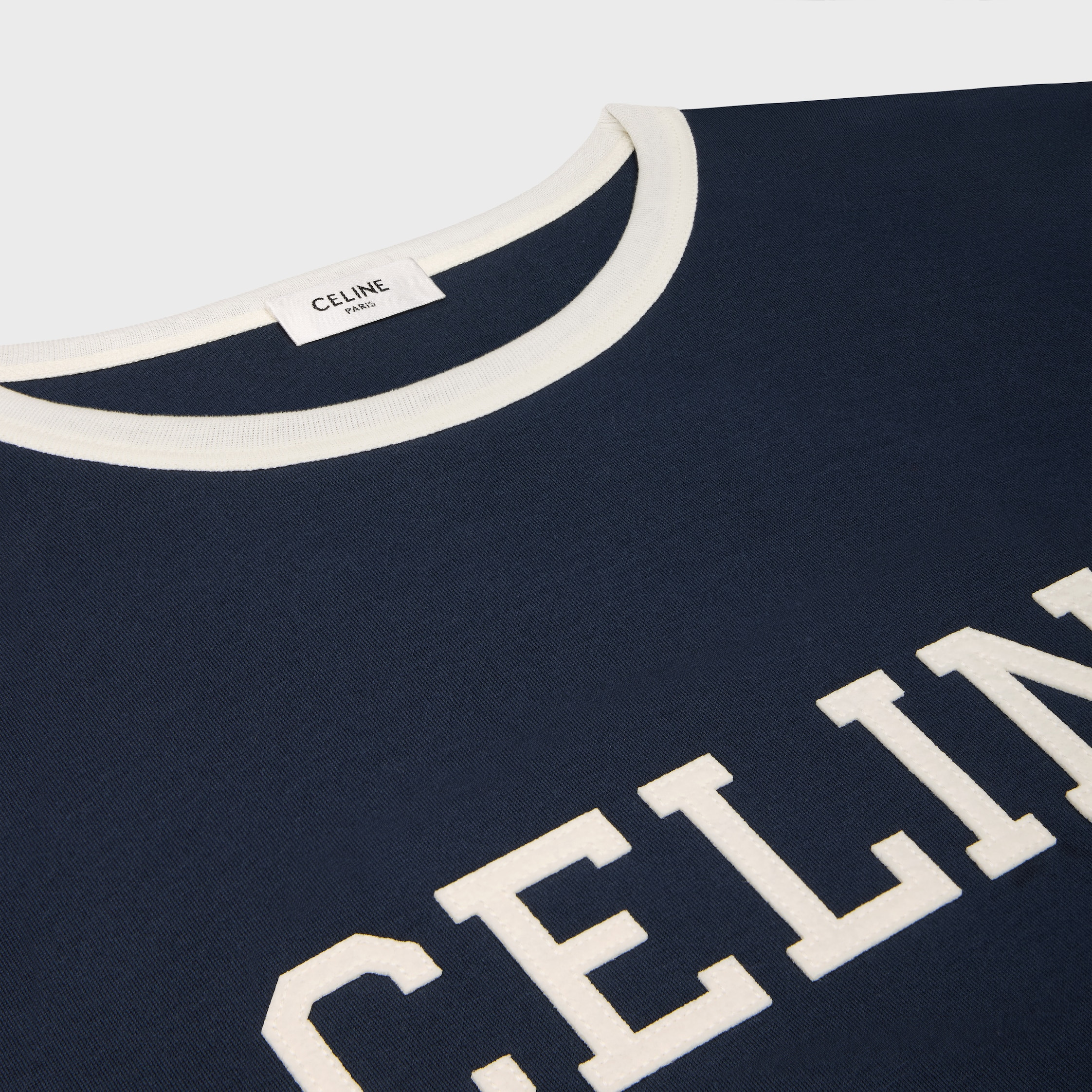 celine regular t-shirt in cotton jersey - 3