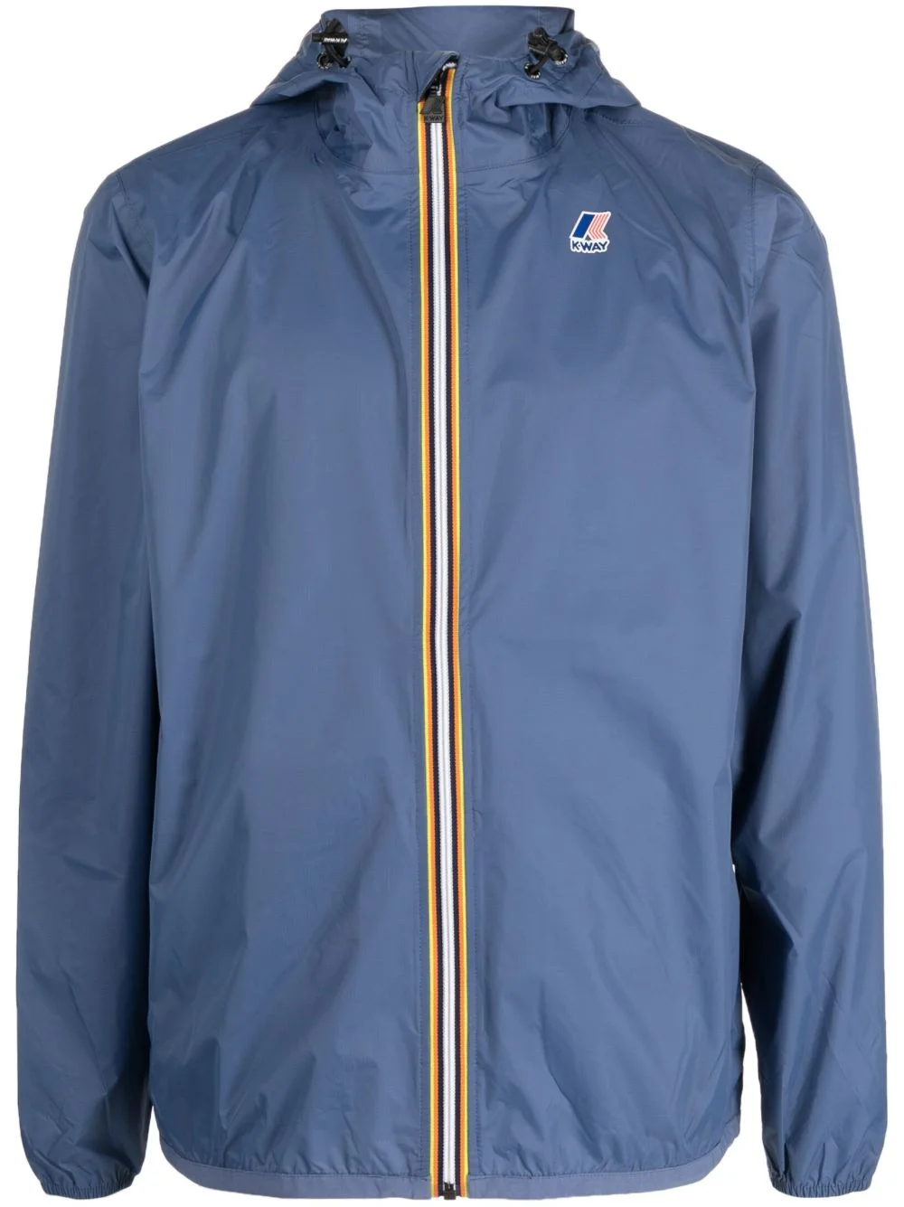 logo-print hooded jacket - 1