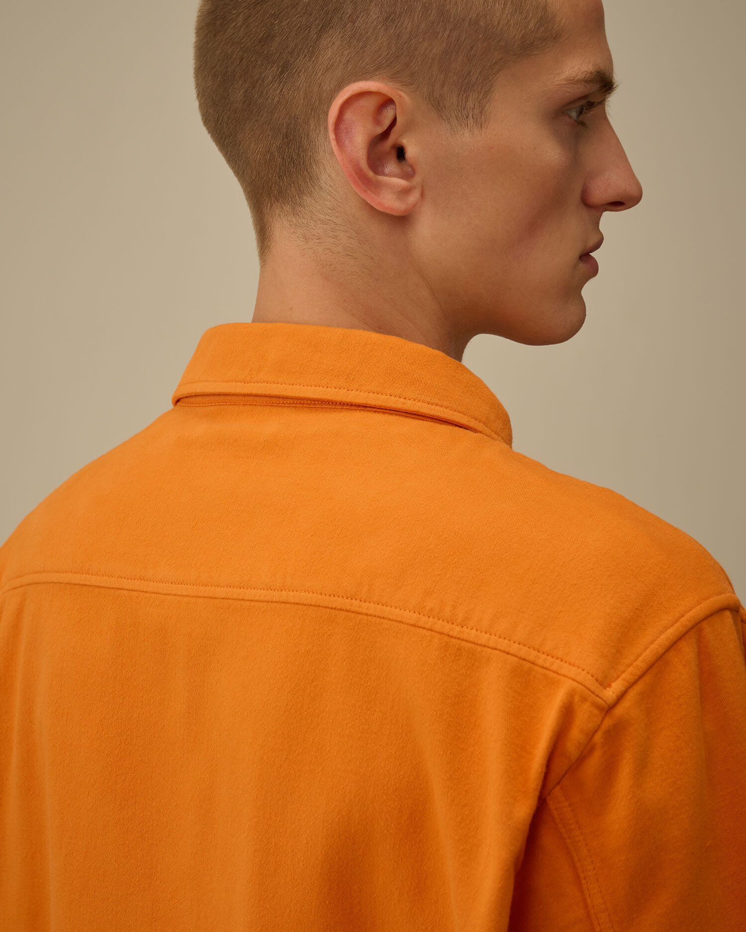 Armored Stretch Satin Lens Button Overshirt - 6