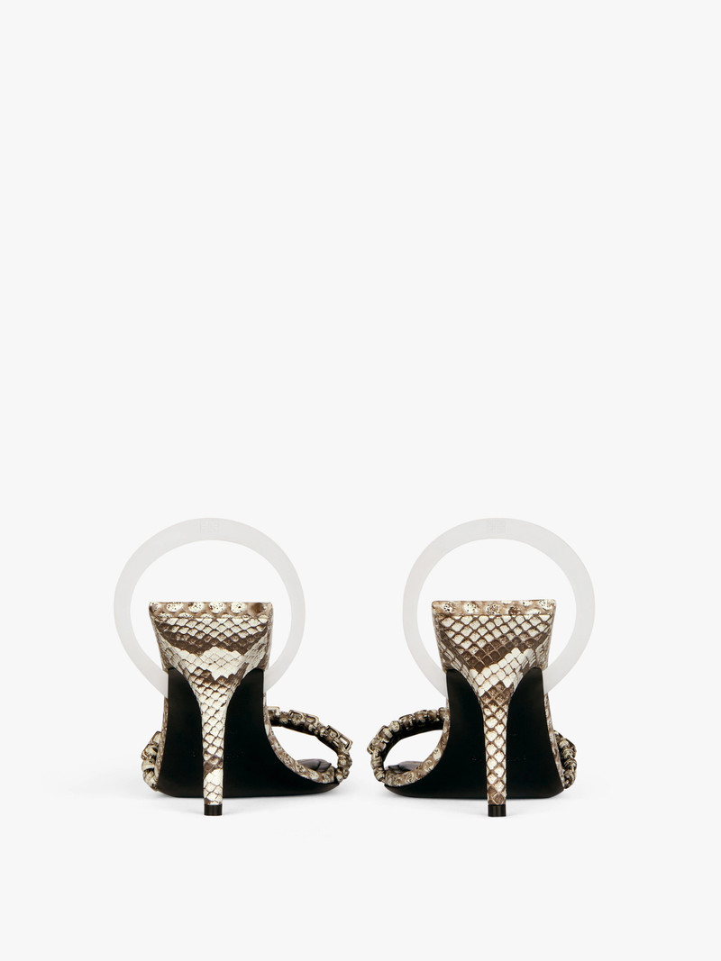 G WOVEN SANDALS IN PYTHON 7