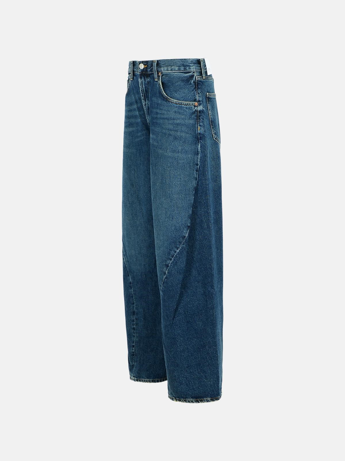 'TWIST' BLUE COTTON JEANS - 2