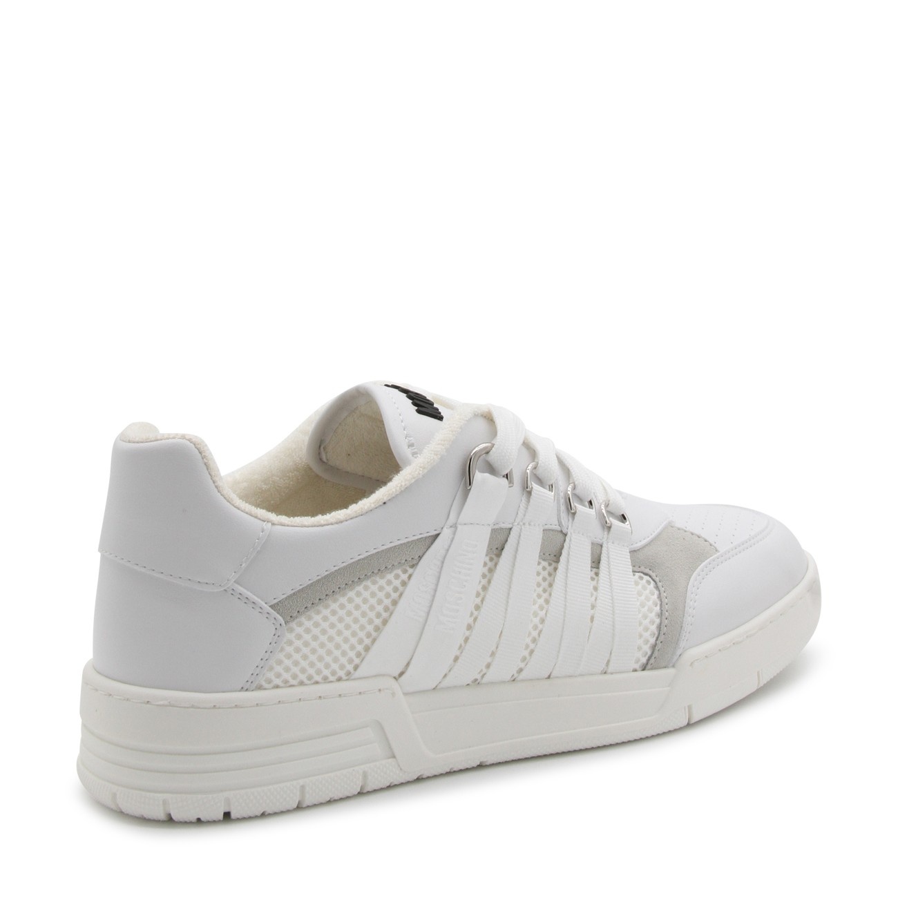 white leather sneakers - 3