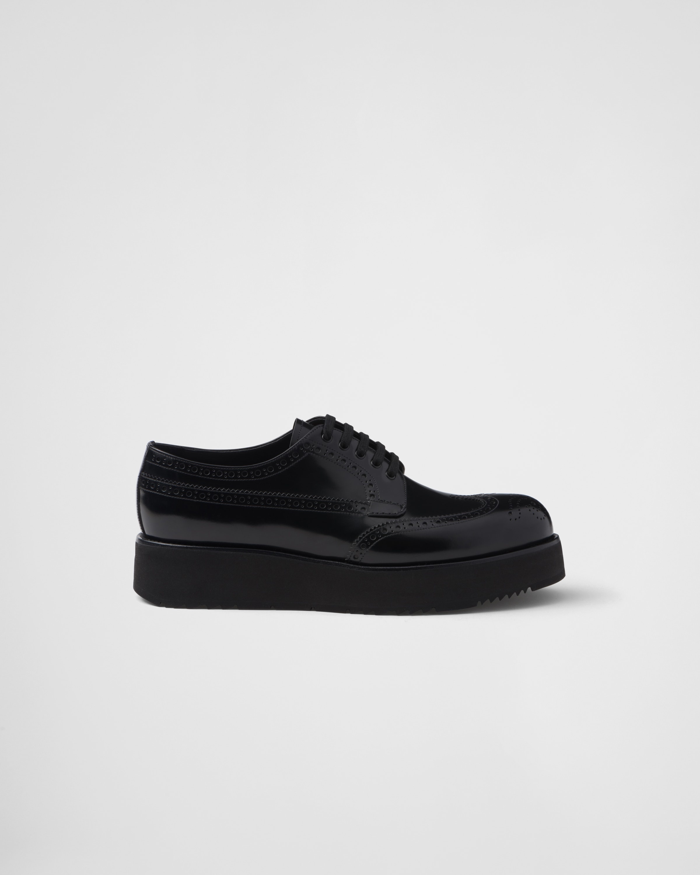 Brushed leather derby brogues - 2