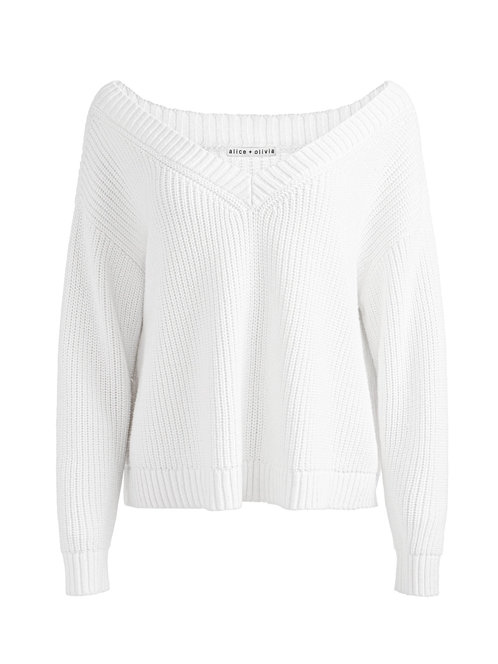 ALITA RELAXED V NECK PULLOVER - 1