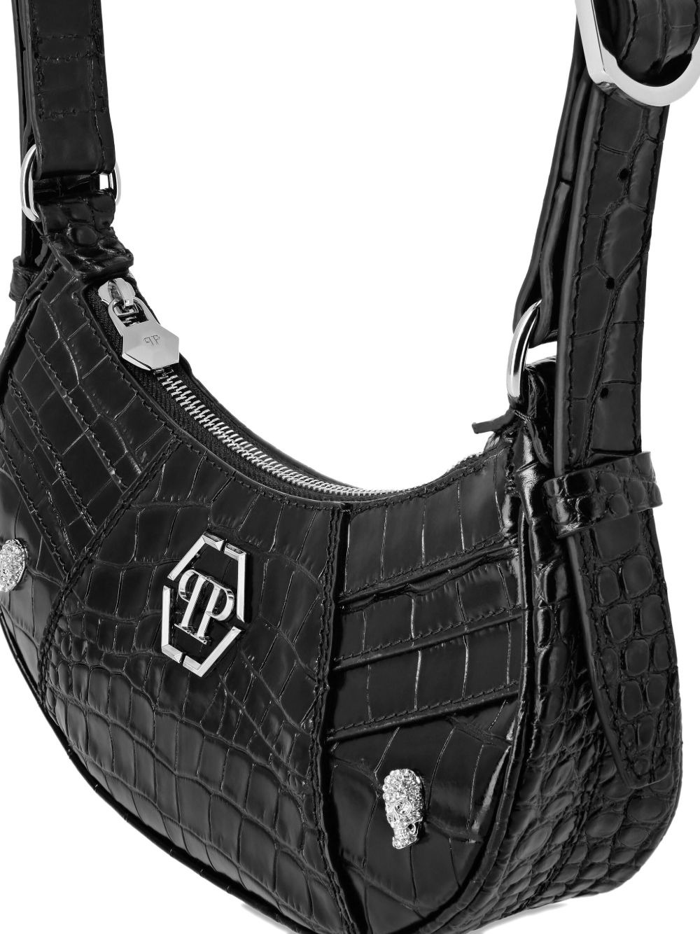 logo-plaque shoulder bag - 4
