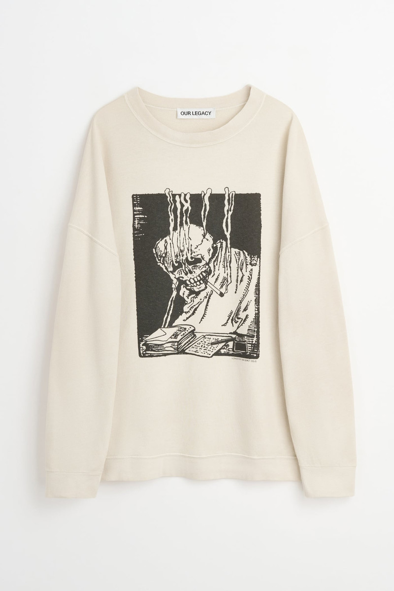 Our Legacy Slack Sweatshirt Angry Fan Mail Print outlook