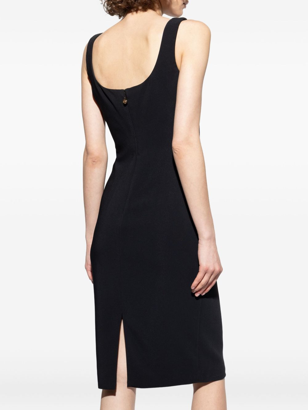 sweetheart-neckline midi dress - 4