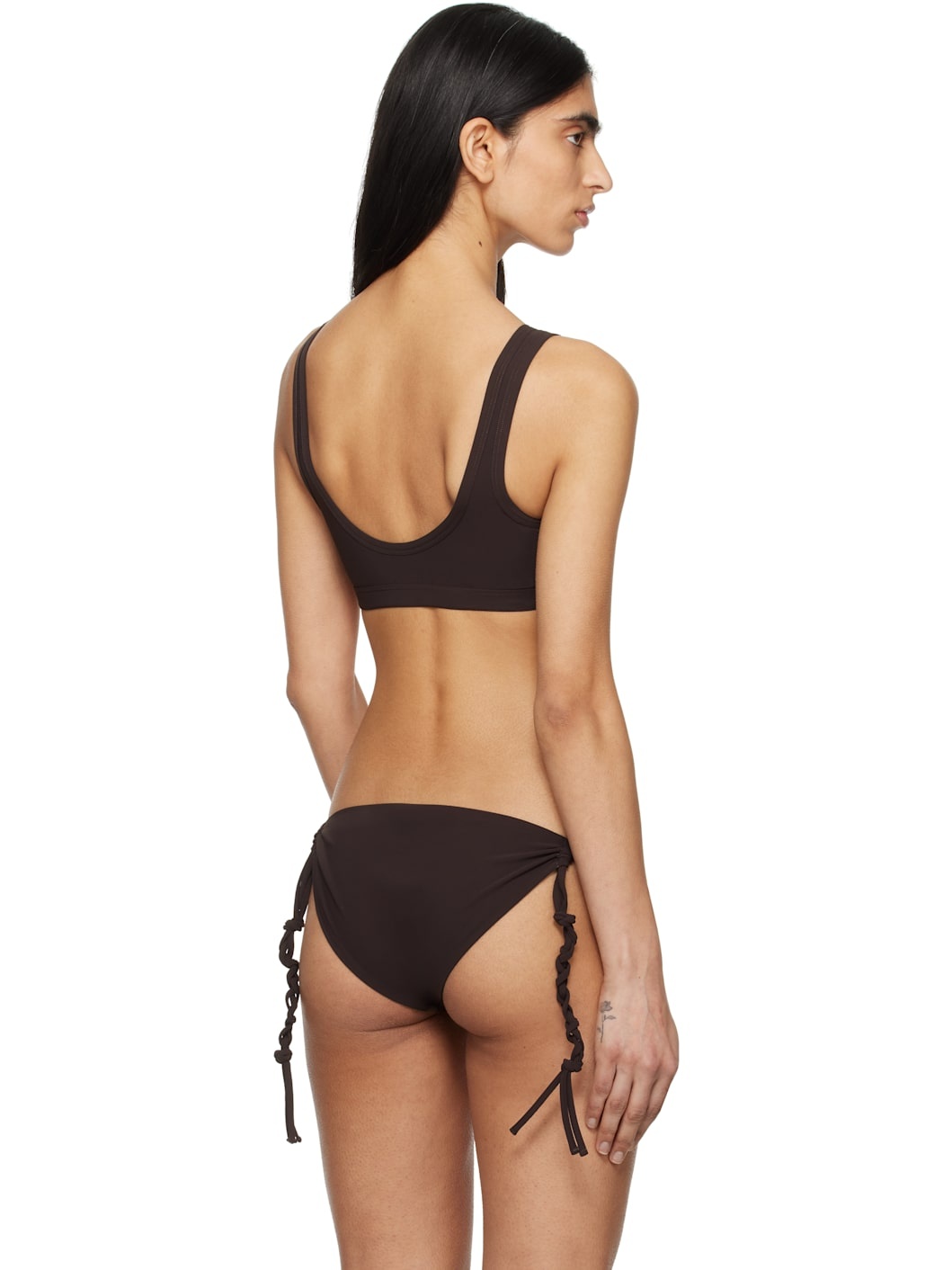 Brown Logo Bikini Top - 3