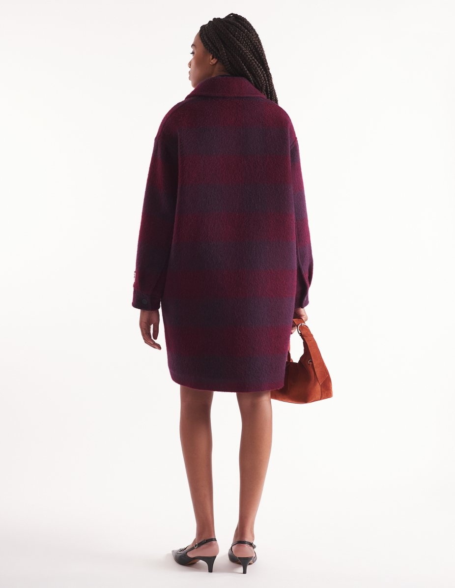 BRUSHED WOOL COAT - 5
