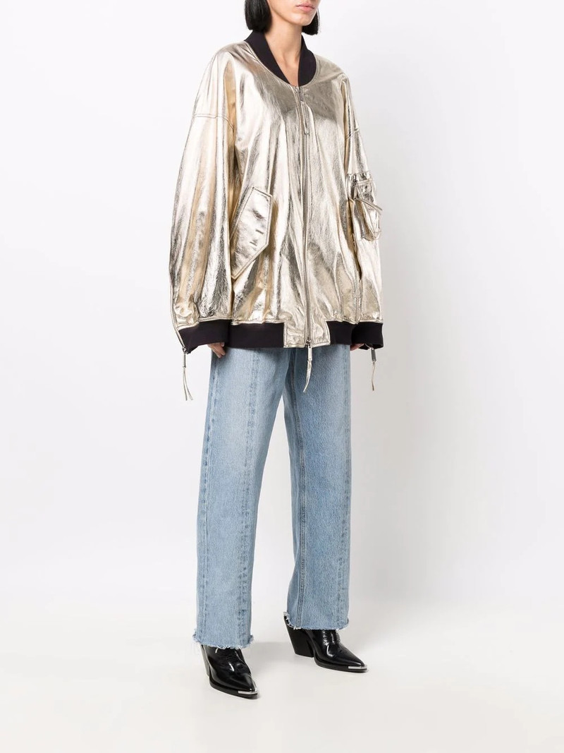 oversized metallic bomber jacket 3